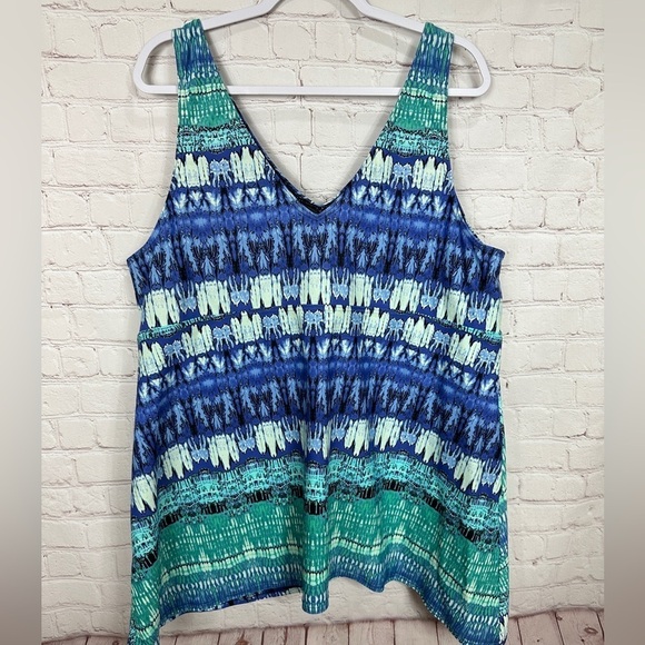 Coldwater Creek Sz 24 Bathing Suit Swimdress‎ Beach Swim Full Coverage - Picture 2 of 6